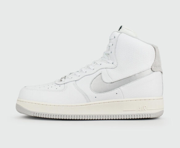 Nike Air Force 1 Mid White Silver