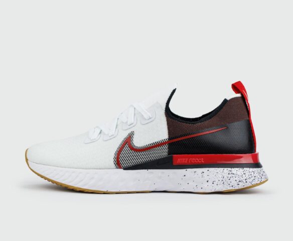 Nike React Infinity Run Flyknit White Red