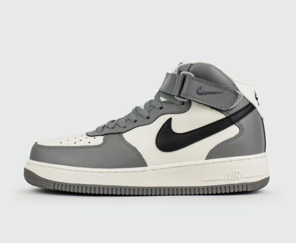 Nike Air Force 1 Mid Grey White Black