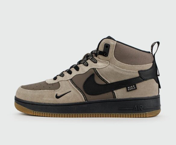 Nike Air Force 1 Mid L.Grey / D.Grey with Fur Wmns